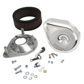 S&S Cycle 66-84 BT w/ 5 Gal Tanks Notched Teardrop Air Cleaner Kit for Super E/G Carbs