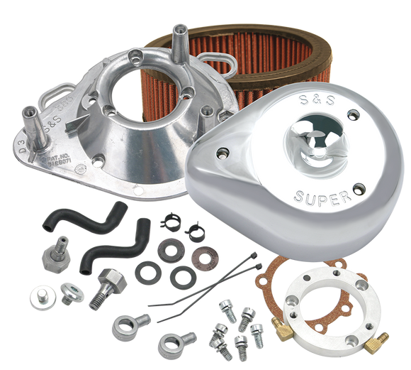 S&S Cycle 93-06 BT w/ Stock CV Carburetors Teardrop Air Cleaner Kit