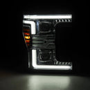 AlphaRex 17-19 Ford F-250/350/450/550 Super Duty LUXX-Series LED Proj Headlights Chrome w/SS & SBDRL-4