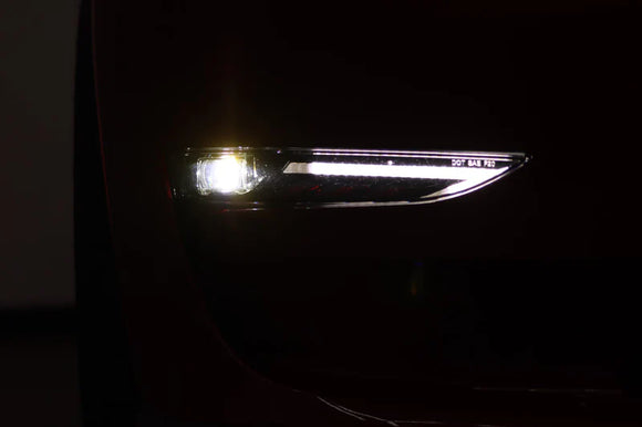 AlphaRex 17-23 Tesla Model 3/20-24 Model Y Double Tap Dual Color LED Projector Fog Lights