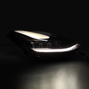 AlphaRex 17-22 Tesla Model 3/20-23 Model Y NOVA LED Proj Headlights Alpha-Blk w/Actv Lgt & Seq.Sig-4