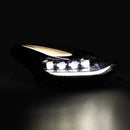AlphaRex 17-22 Tesla Model 3/20-23 Model Y NOVA LED Proj Headlights Alpha-Blk w/Actv Lgt & Seq.Sig-3