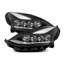AlphaRex 17-22 Tesla Model 3/20-23 Model Y NOVA-Series LED Proj Headlights Blk w/Actv Lgt & Seq.Sig-1
