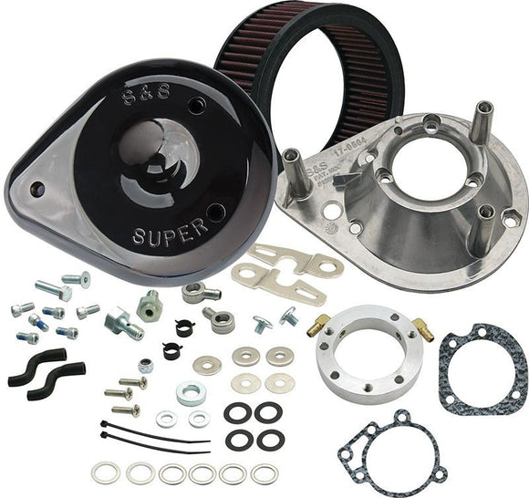 S&S Cycle 91-06 XL Sportster Models Teardrop Air Cleaner Kit - Gloss Black