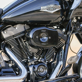 S&S Cycle 17-23 M8 Touring/18-23 BT Stealth Air Cleaner Kit w/ Black Tribute Cover