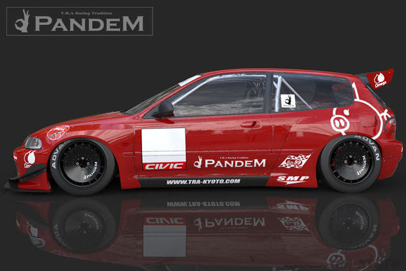 GReddy 92-95 Honda Civic EG Hatchback Pandem Rocket Bunny Side Skirts