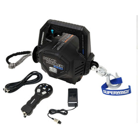 Superwinch Hand Hauler 1000 Winch 24 VDC 1000 lbs Line Pull Soft Shackle Rope End Safely - 0