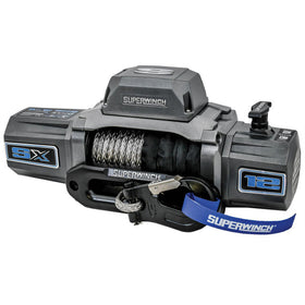 Superwinch 12000 LBS 12V DC 3/8in x 80ft Synthetic Rope SX 12000SR Winch - Graphite - 0