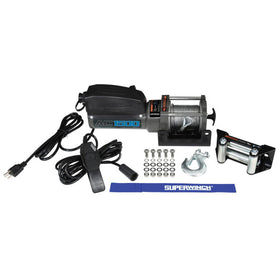 Superwinch 1,500 lbs. 1.1 HP 120V AC 1/8 In x 35ft. Wire Rope - Gray Wrinkle - 0