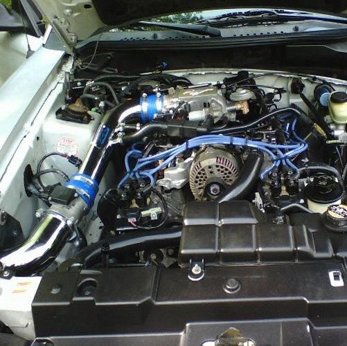 BBK 96-04 Mustang 4.6 GT Cold Air Intake Kit - Chrome Finish