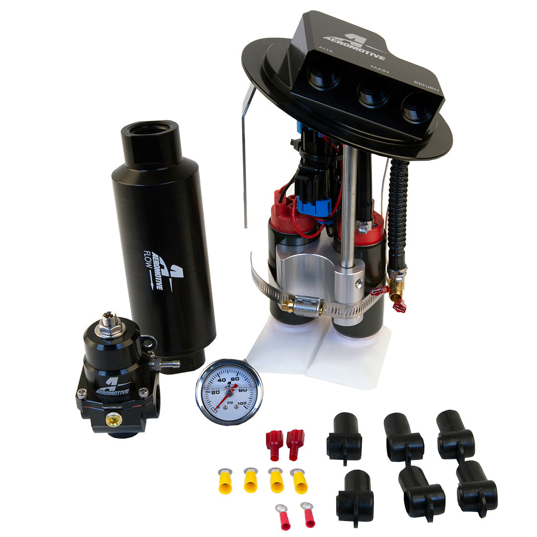Aeromotive 11-17 Ford Mustang Drop In Kit (18039/15633/13303/12341) - Dual 340lph