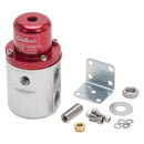 Edelbrock Fuel Pressure Regulator Carbureted 160 GPH 5-10 PSI 3/8In In/Out Retunless Red/Clear-1