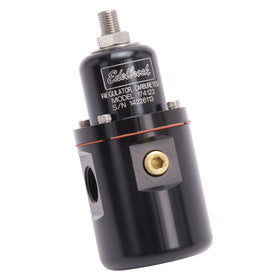 Edelbrock Fuel Pressure Regulator Carbureted 160 GPH 5-10 PSI 3/8In In/Out Returnless Black - 0
