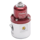 Edelbrock Fuel Pressure Regulator Carbureted 160 GPH 5-10 PSI 3/8In In/Out 3/8In Return Red/Clear-1