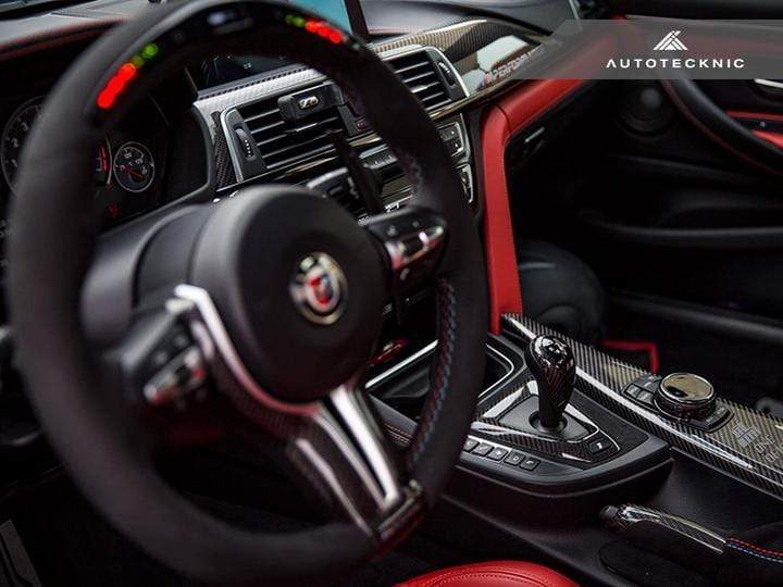 AutoTecknic Carbon Alcantara Shift Console Trim | BMW F80 M3 | BMW F82/F83 M4