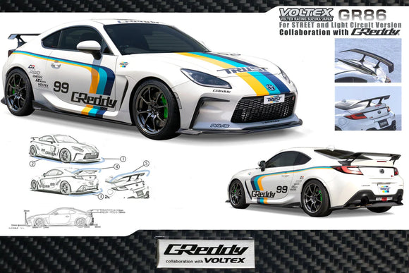 GReddy X Voltex 22 Toyota GR86 Aero Kit ZN8/DN8 Rear Under Spoiler FRP