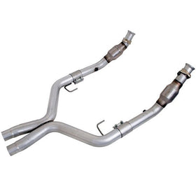 BBK 05-10 Mustang 4.6 GT High Flow X Pipe With Catalytic Converters - 2-3/4