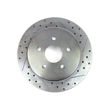 BAER BRAKES Rtr 1pc 13x.810 S 5x5.50 LH Slot 13.000" X .810", 5 x 5.50"BC, 3.000" Register, 1-Piece, Left, Slot Drilled & Zinc-Plated Finish
