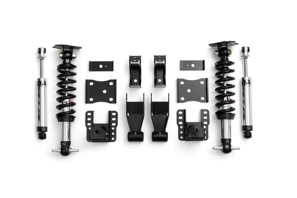 LK01-GMT04 4/6 Lowering Kit w/o Spindles, 2007-2018 Silverado 1500/Sierra 1500, 4WD, Single Adjustable