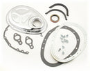 Mr. Gasket 2 Piece Quick Change Timing Cover - Chrome 1955-1991 Small Block Chevrolet 265-400-1