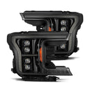 AlphaRex 18-20 Ford F-150 NOVA LED Proj Headlight Alpha Blk (14th Gen G2 Style)-1