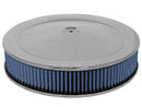 aFe MagnumFLOW Air Filters Round Racing P5R A/F Chrome Assy 14x3: Blk/Blue-1