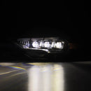 18-23 Ford Mustang MK II NOVA-Series LED Projector Headlights Black-3