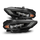 AlphaRex 18-22 Ford Mustang NOVA-Series LED Projector Headlights Black-1