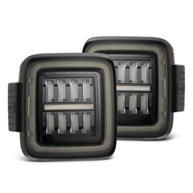 18-26 Jeep Wrangler JL NOVA-Series Prismatic LED Tail Lights Alpha-Black