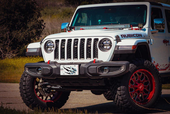 AlphaRex 18-23 Jeep Wrangler JL/Gladiator JT LED Proj Headlights Alpha-Blk w/ Activ Light/Seq Signal