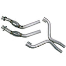BBK 11-14 Mustang 3.7 V6 High Flow X Pipe With Catalytic Converters - 2-1/2-1
