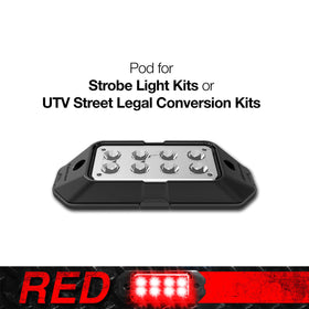XK Glow Plug n Play Strobe Pod Light Series - Red 1pc