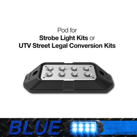 XK Glow Plug n Play Strobe Pod Light Series - Blue 1pc