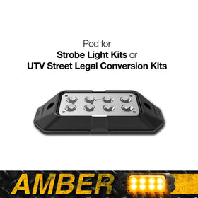 XK Glow Plug n Play Strobe Pod Light Series - Amber 1pc