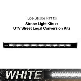 XK Glow Tube Plug n Play Strobe Light Series - White 1pc 12in