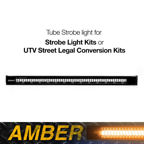 XK Glow Tube Plug n Play Strobe Light Series - Amber 1pc 12in