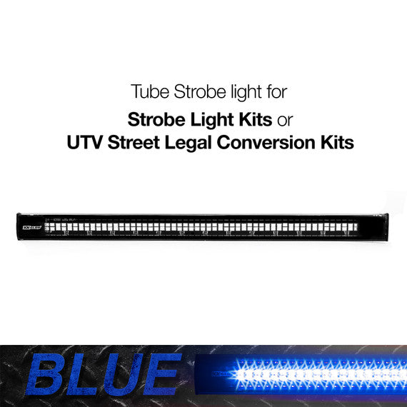 XK Glow Tube Plug n Play Strobe Light Series - Blue 1pc 12in
