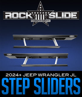 Rock Slide Engineering Step Sliders: 2024+ Jeep Wrangler JL