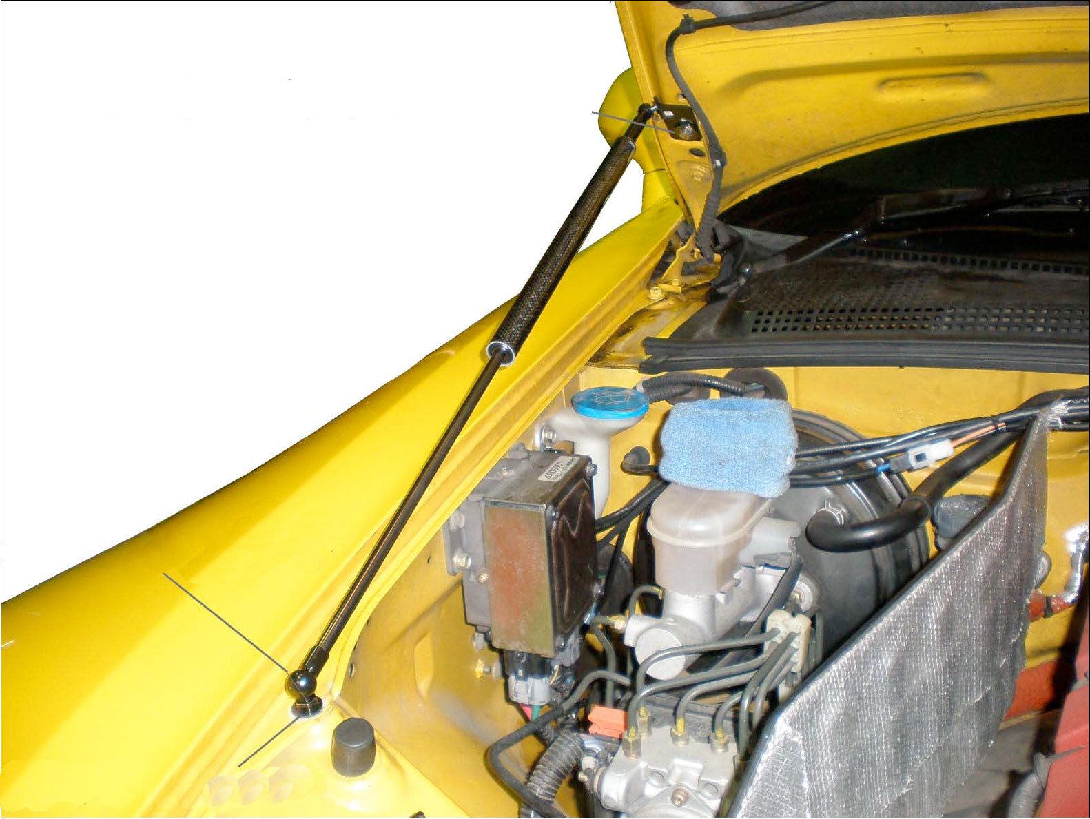 GReddy 00-09 Honda S200 AP1/AP2 Engine Hood Lifter Kit (Designed for OEM weight hoods.) - 0