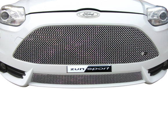 Zunsport Ford Focus ST Mk3 Full Grille Set - Silver finish