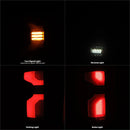 AlphaRex 19-24 Chevy Silverado 1500 / 20-24 2500HD/3500HD LUXX-Series LED Tail Lights Alpha Black-2
