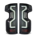 AlphaRex 19-23 Chevrolet Silverado 1500/2500HD/3500HD PRO-Series LED Tail Lights Jet Black-1