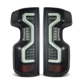 AlphaRex 19-23 Chevrolet Silverado 1500/2500HD/3500HD PRO-Series LED Tail Lights Jet Black