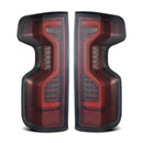 AlphaRex 19-23 Chevrolet Silverado 1500/2500HD/3500HD PRO-Series LED Tail Lights Red Smoke-1