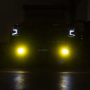 AlphaRex 19-23 Chevrolet Silverado 2500/3500HD DoubleTap Dual Color LED Projector Fog Lights-4