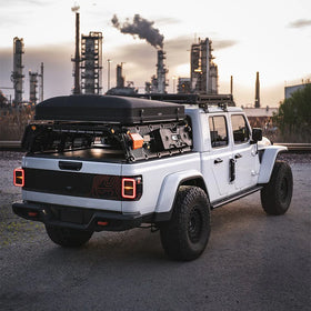 AlphaRex 19-24 Jeep Gladiator JT Nova-Series Prismatic LED Tail Lights - Alpha-Black - 0