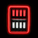AlphaRex 19-24 Jeep Gladiator JT Nova-Series Prismatic LED Tail Lights - Black-Red-4