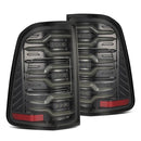 AlphaRex 19-21 Dodge Ram 1500 Luxx-Series LED Tail Lights Alpha-Black w/Activ Light/Seq Signal-1