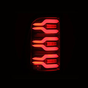 AlphaRex 19-21 Dodge Ram 1500 Luxx-Series LED Tail Lights Black w/Activ Light/Seq Signal - 0