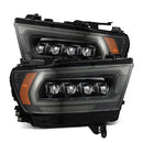 AlphaRex 19-23 Dodge Ram 1500 (No Clsc/Ltd/TRX) NOVA-Series LED Proj HL Alpha-Black (Converter Req.)-1